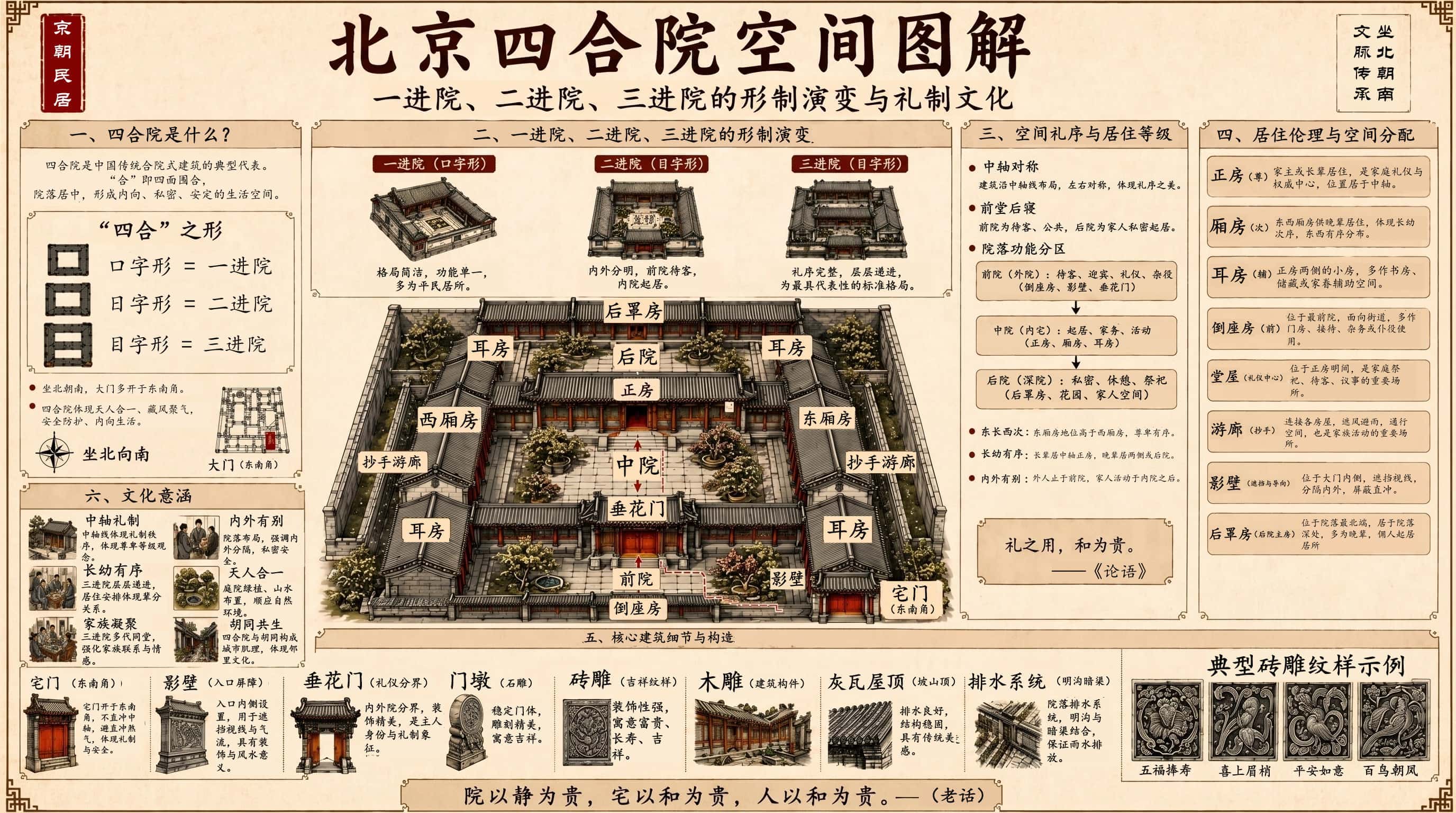 北京四合院空间图解
